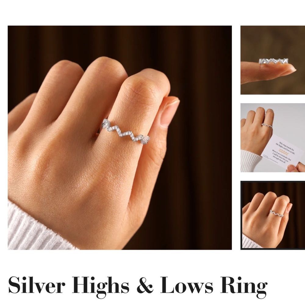 Silver Highs & Lows Ring